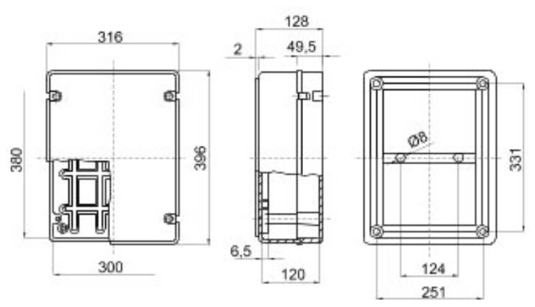 Junction Box Plain Screw Fix Lid IP56 380 x 300 x 120mm