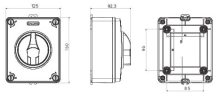 16A 2P ROTA ISOL IP65