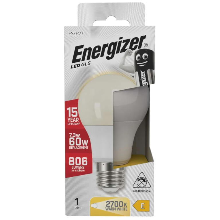 Energizer S8863 LED E27 GLS 7.3W 2700K Warm White