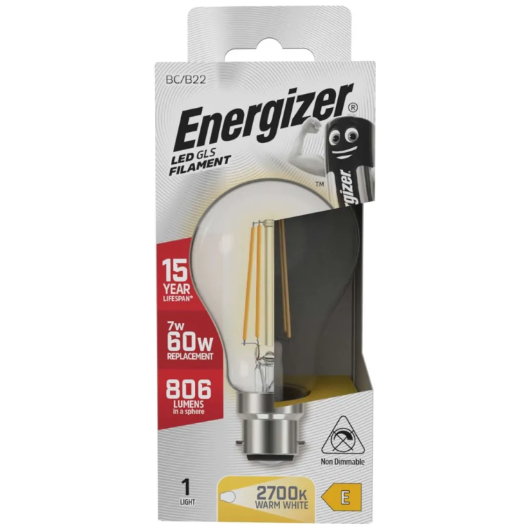 Energizer S12864 LED B22 GLS 7W 2700K Warm White