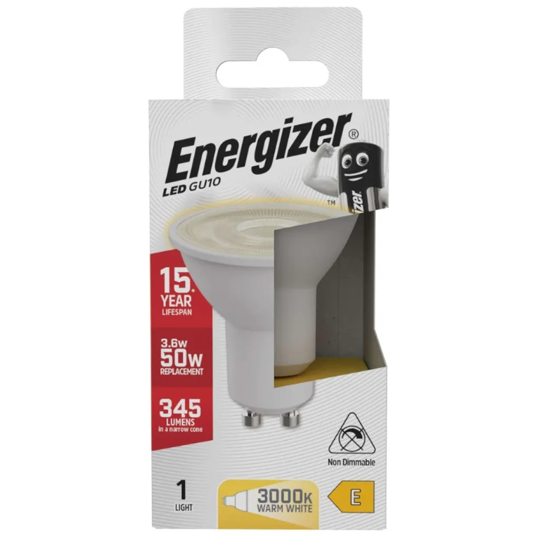 Energizer S8823 LED GU10 3.6W 3000K Warm White