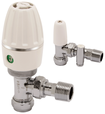 Pegler 631804 : Thermostatic Radiator Valve, Angle Vertical/Horizontal ...