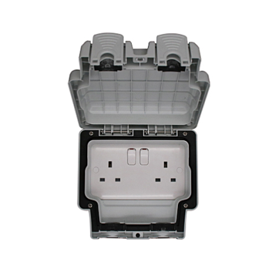 Thrion UK Ltd THWP036 : Socket, 2 Gang DP Switched IP66 13A